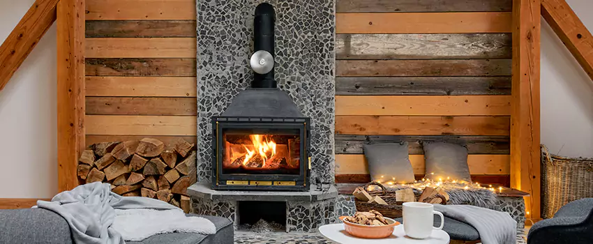 Thelin Hearth Products Direct Vent Gas Stove Fireplace Inspection in Mustang, Oklahoma